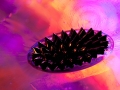 Ferrofluid liquid on Holographic paper